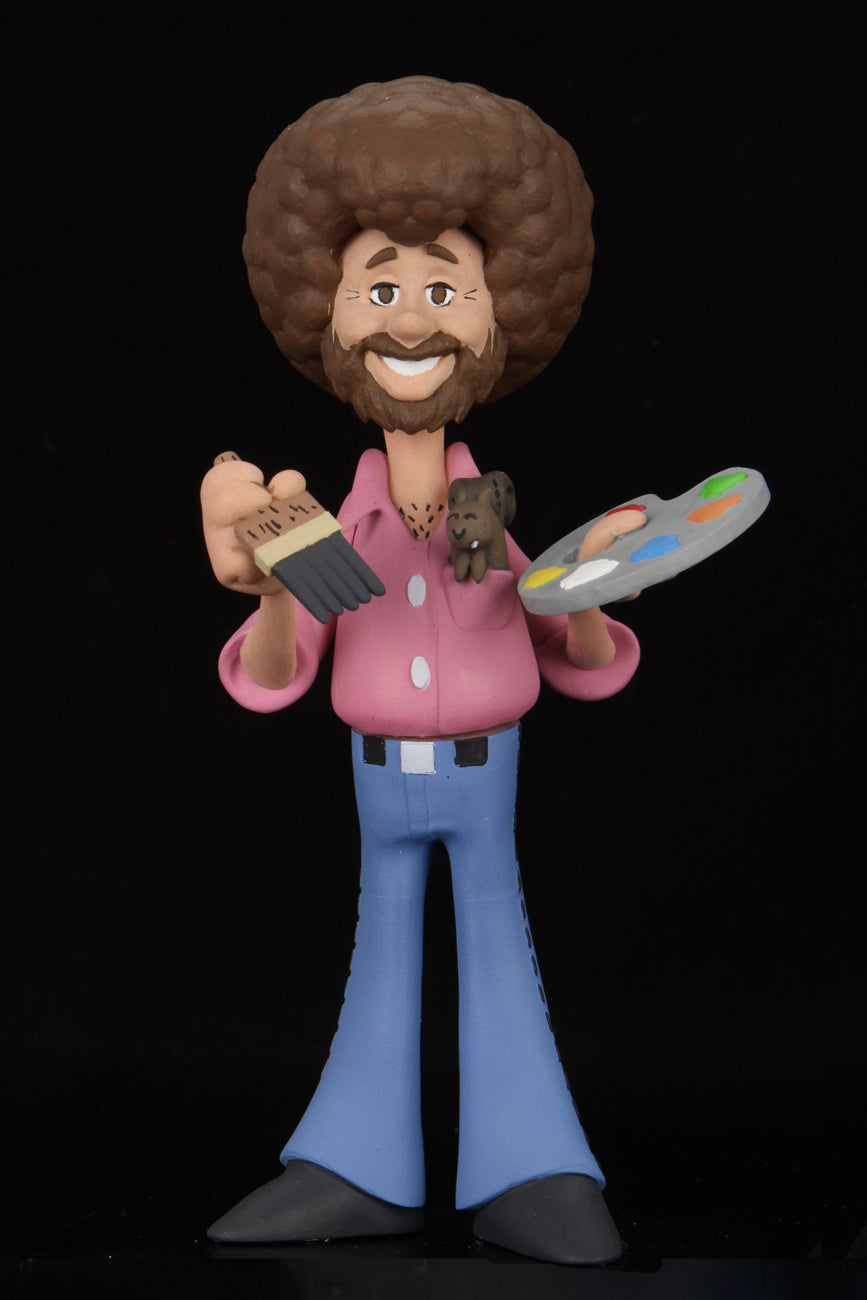 NECA - Toony Classics Bob Ross & Peapod 6" Action Figure - Zlc Collectibles