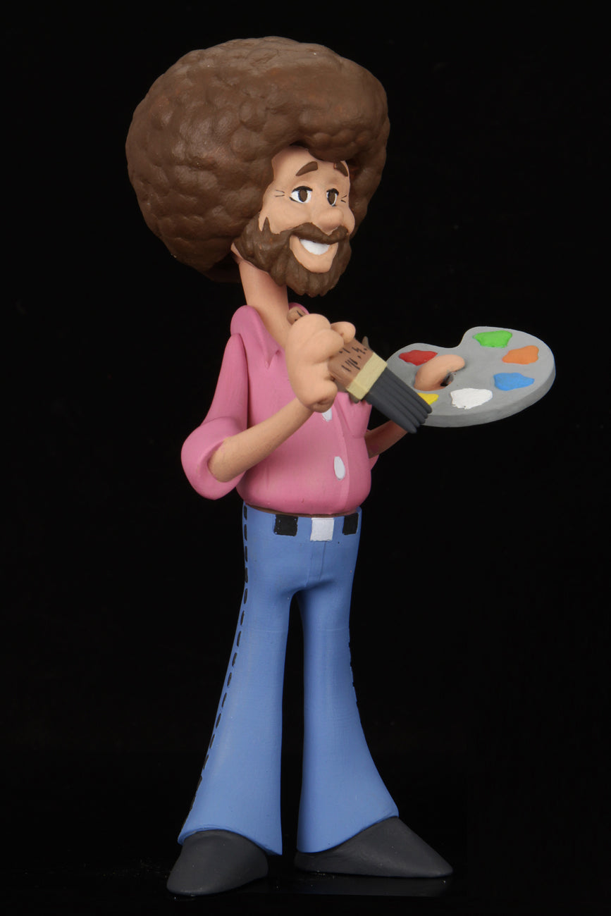 NECA - Toony Classics Bob Ross & Peapod 6" Action Figure - Zlc Collectibles