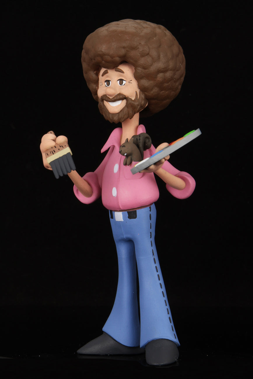 NECA - Toony Classics Bob Ross & Peapod 6" Action Figure - Zlc Collectibles