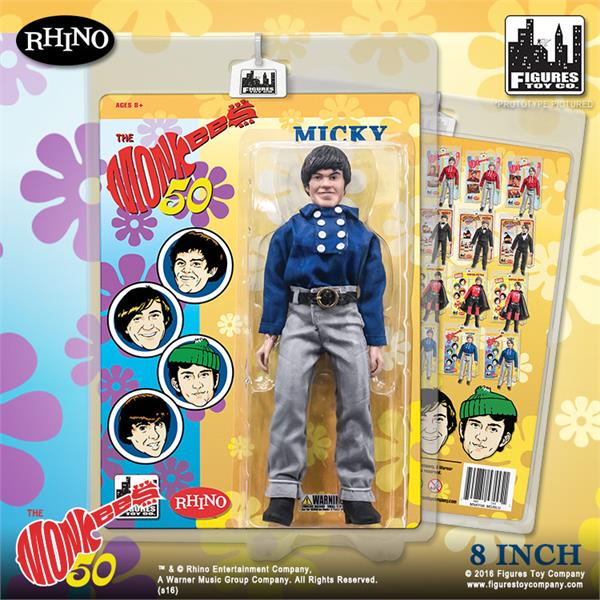 The Monkees - Micky Dolenz (Blue Band Outfit) 8" Action Figure