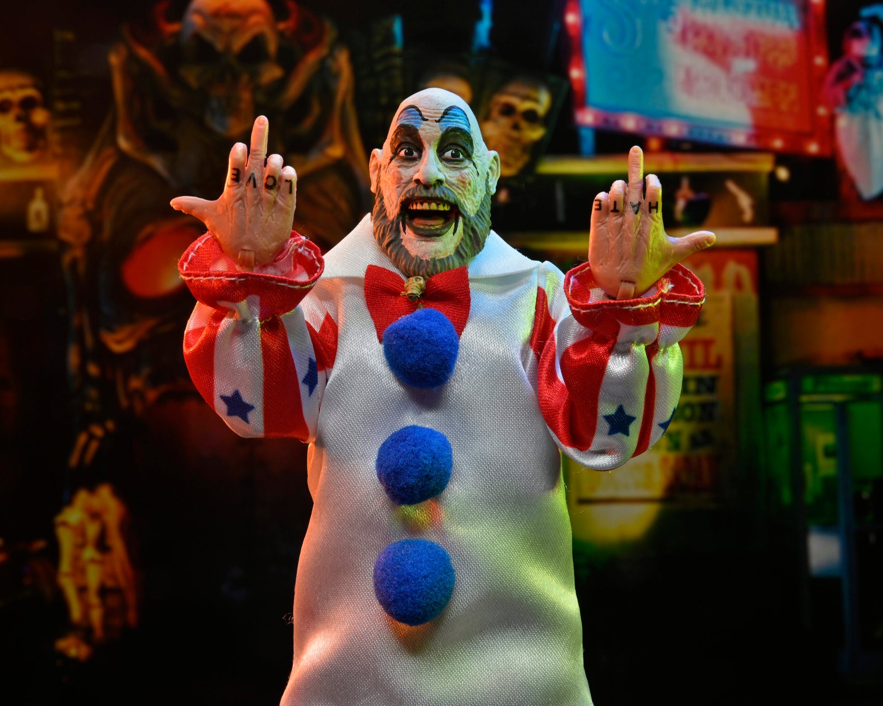 NECA - House of 1000 Corpses - Captain Spaulding (20th Anniversary) 8" Clothed Action Figure