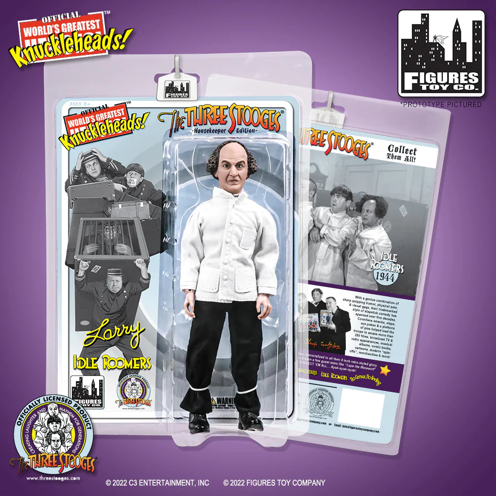 Figures Toy Company - The Three Stooges - Larry (House Keeper) 8" Action Figure