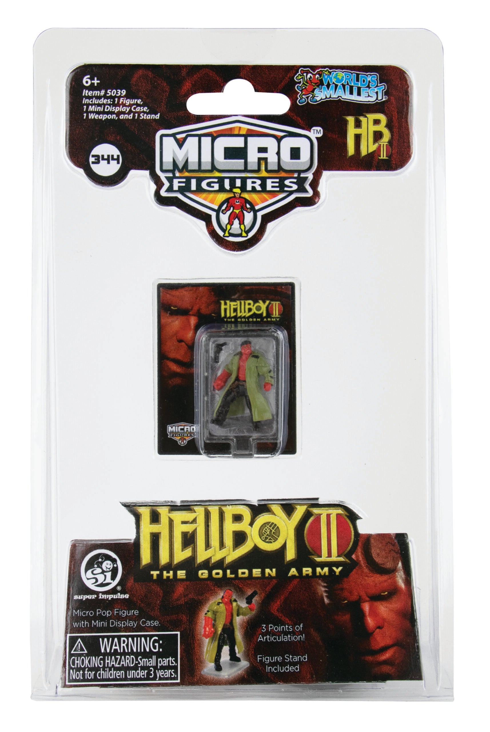World's Smallest Universal Studios Horror Hellboy 2 Micro Action Figure