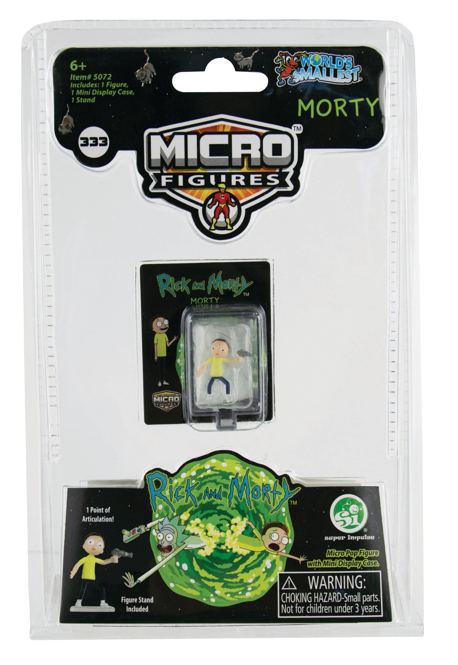 World's Smallest Rick and Morty - Morty Micro Action Figure