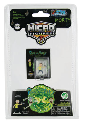 World's Smallest Rick and Morty Set of 3 Micro Action Figures