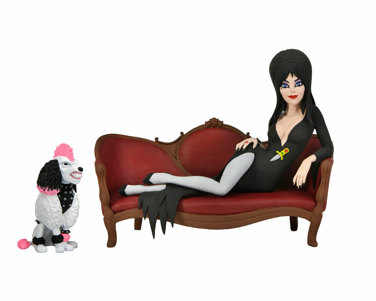 NECA - Toony Terrors Elvira on Couch 6" Action Figure Boxed Set
