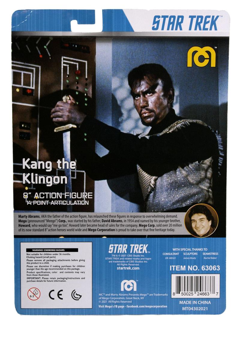 Mego Star Trek Wave 13 - Kang the Klingon 8" Action Figure - Zlc Collectibles