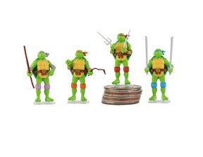 World's Smallest Teenage Mutant Ninja Turtles Set of 4 Micro Action Figures - Zlc Collectibles