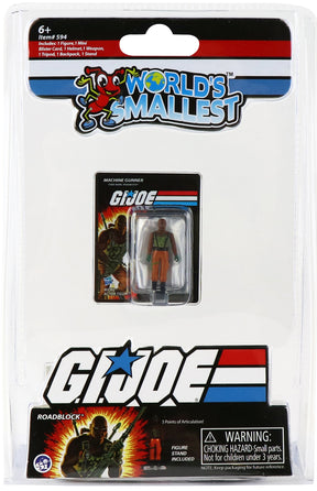 World's Smallest G.I. Joe Vs Cobra RoadBlock Micro Action Figure - Zlc Collectibles