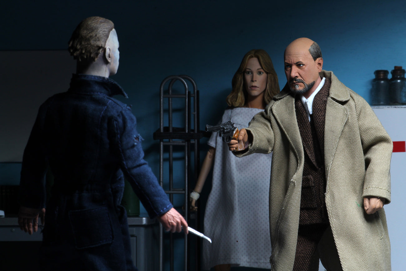 NECA - Halloween 2 (1981) - Dr. Loomis & Laurie Strode 8" Clothed Action Figures - Zlc Collectibles