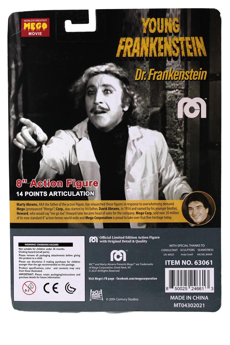 Mego Movies Wave 13 - Young Frankenstein Dr. Frankenstein 8" Action Figure - Zlc Collectibles
