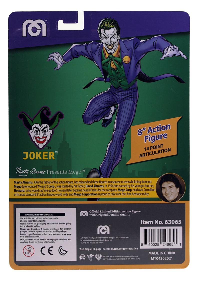 Mego DC Wave 13 - Joker 8" Action Figure - Zlc Collectibles