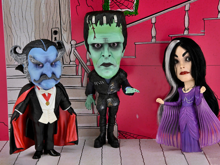 NECA - The Munsters (2022) - Little Big Head Stylized Figures 3-Pack
