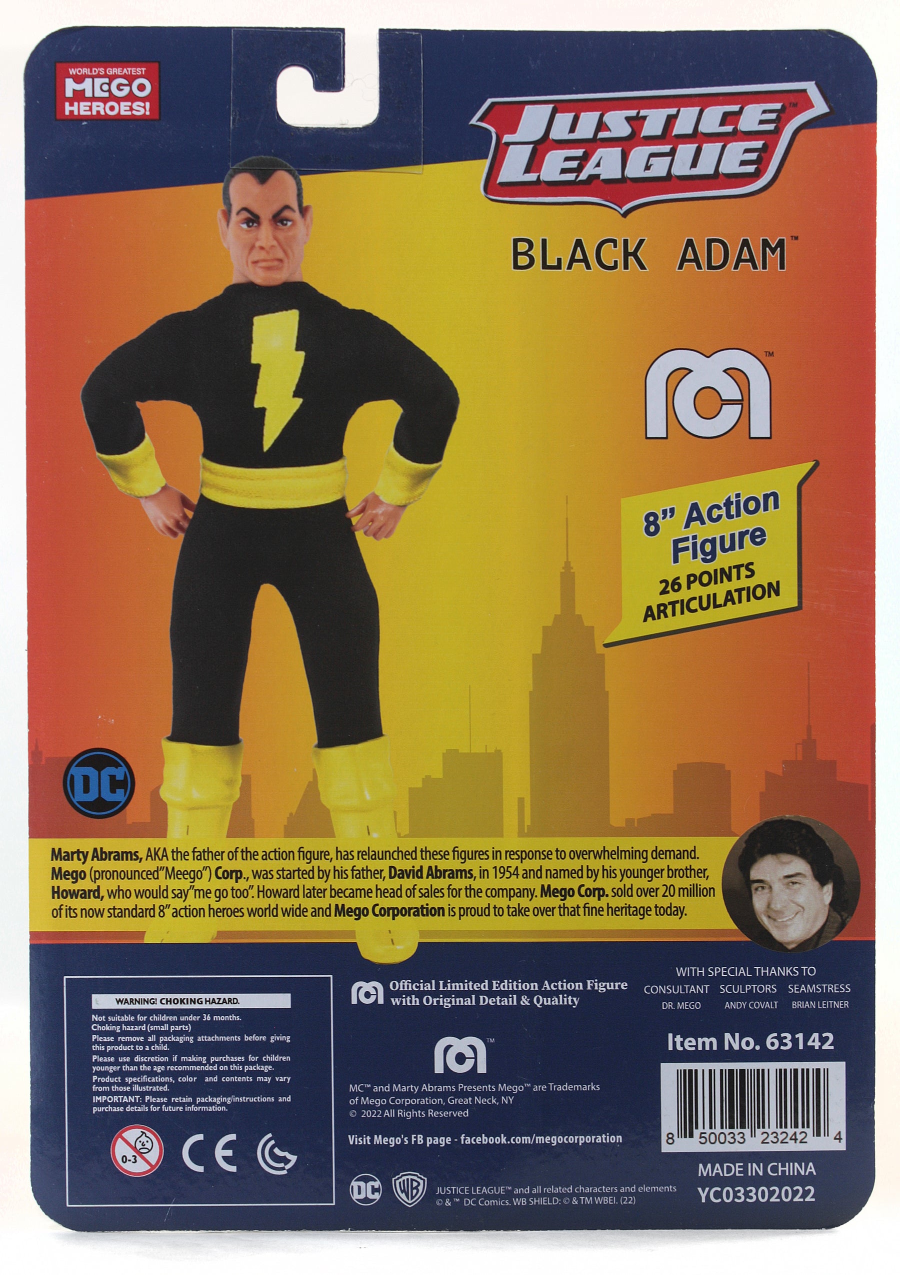 Mego DC Wave 15 - Black Adam (Variant) 8" Action Figure
