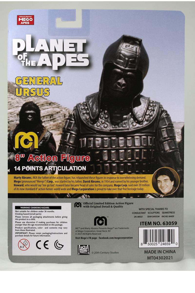Mego Planet of The Apes Wave 13 - General Ursus 8" Action Figure - Zlc Collectibles