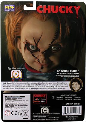 Damaged Package Mego Horror Wave 9 - Chucky 8" Action Figure - Zlc Collectibles