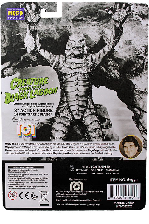 Mego Horror Wave 9 - Creature from the Black Lagoon 8" Action Figure (Dark Variant) - Zlc Collectibles