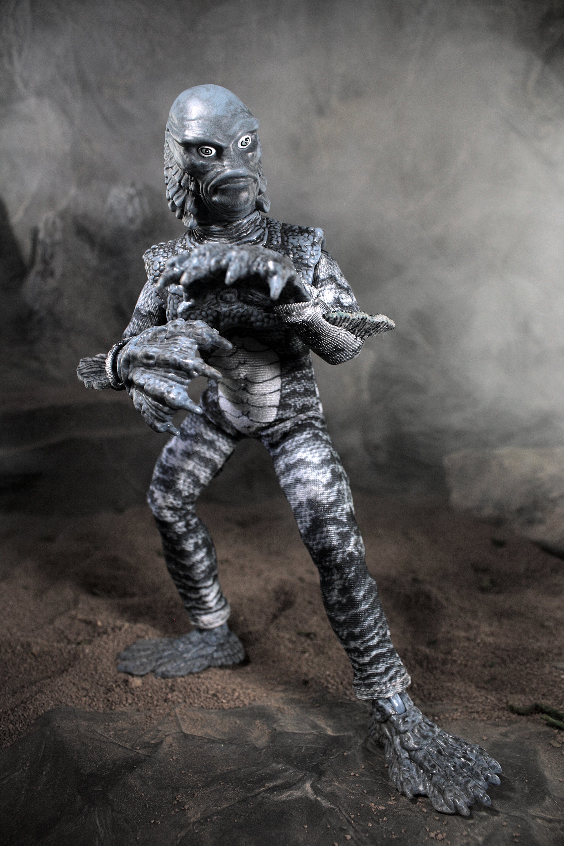 Mego Horror Wave 14 - B&W Creature from the Black Lagoon 8" Action Figure