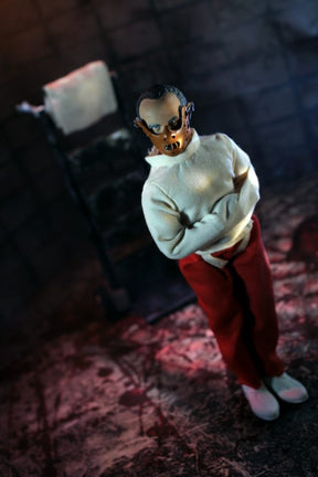 Damaged Package Mego Horror Wave 11 - Silence of the Lambs - Hannibal Lecter (Straight Jacket) 8" Action Figure - Zlc Collectibles