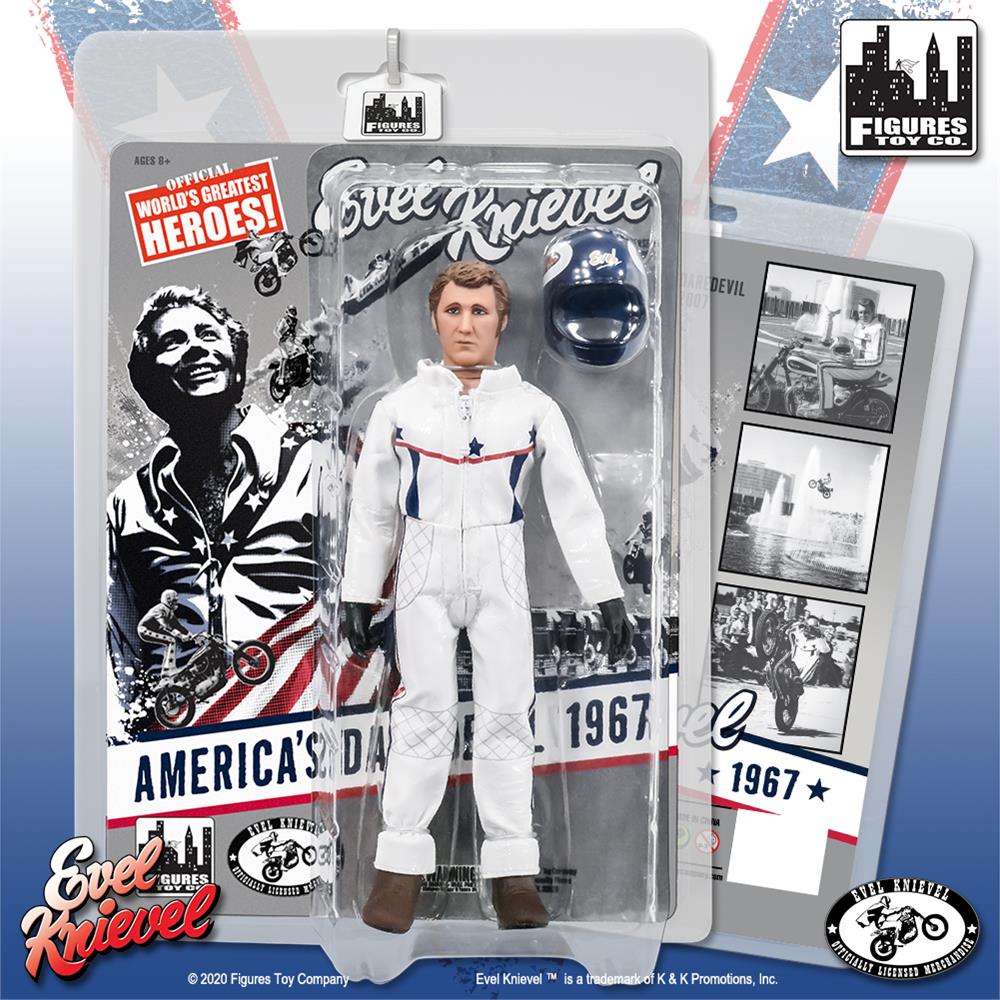 Evel Knievel (Caesar's Palace Jumpsuit) 8" Action Figure - Zlc Collectibles