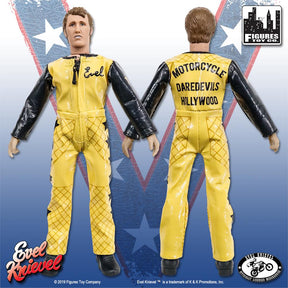 Evel Knievel (Black and Yellow Jumpsuit) 8" Action Figure - Zlc Collectibles