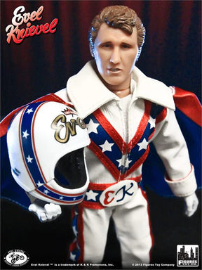 Evel Knievel (Re-Issue White Jumpsuit) 8" Action Figure