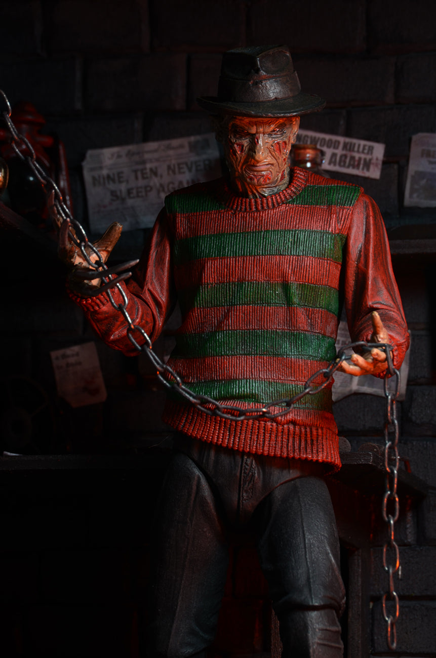 NECA - Nightmare on Elm Street - Ultimate Freddy 7" Action Figure - Zlc Collectibles