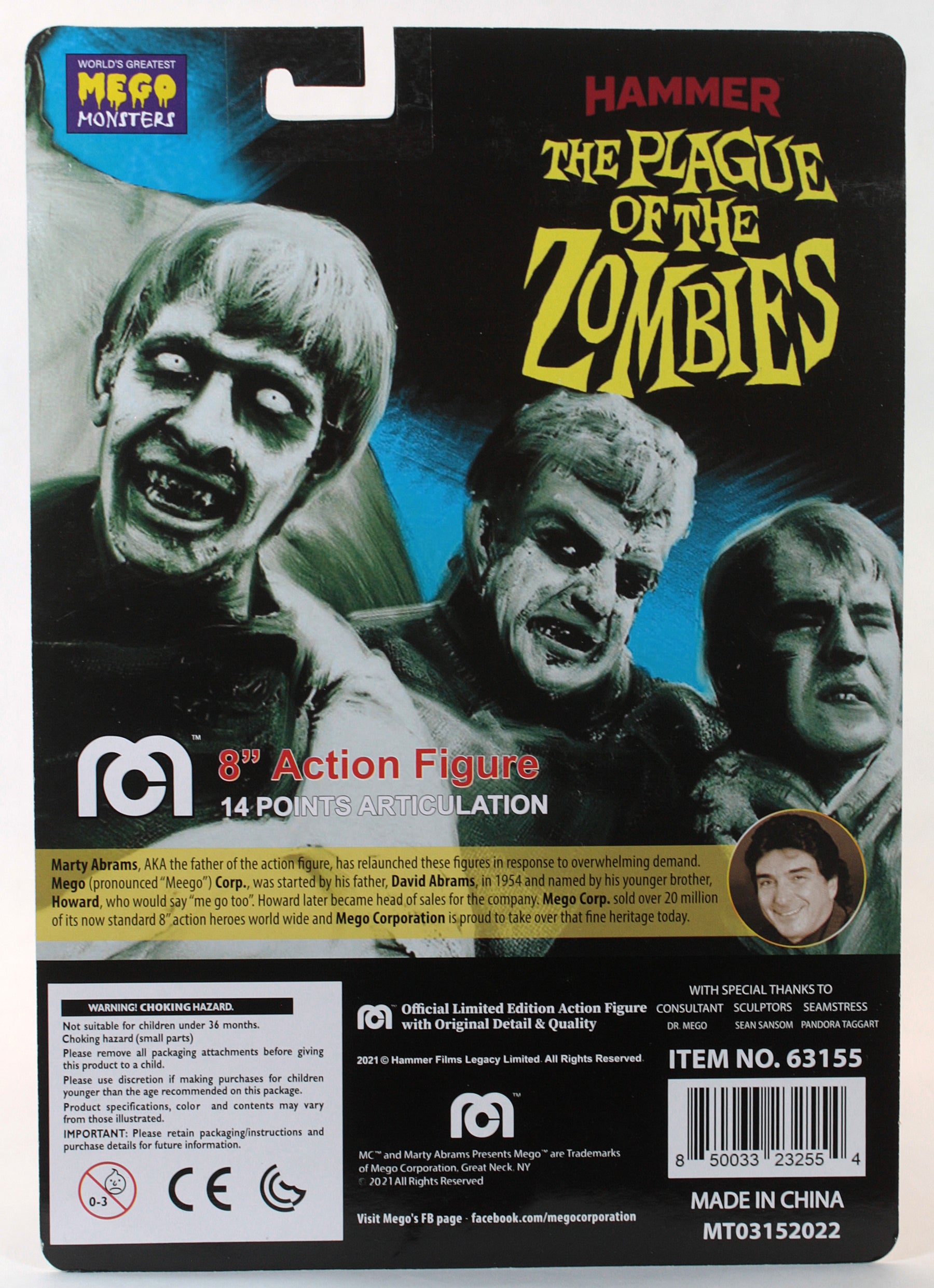 Mego Horror Wave 15 - Hammer Plague of the Zombies (Variant) 8" Action Figure