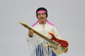Mego Music Jimi Hendrix - Woodstock with Flocked Hair 8" Action Figure - Zlc Collectibles