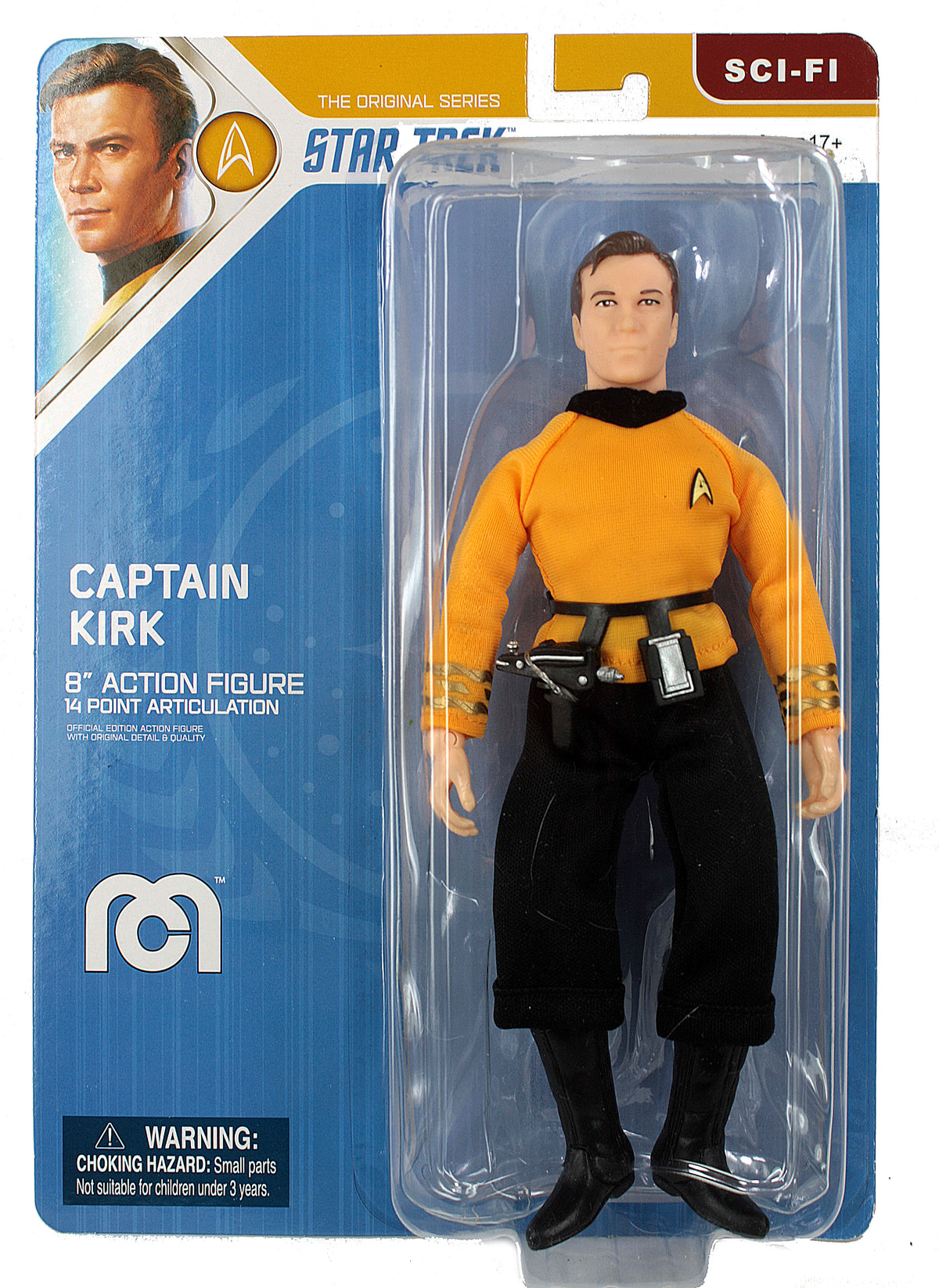 Mego Star Trek Wave 14 - Captain Kirk (New Head Sculpt) 8" Action Figure - Zlc Collectibles