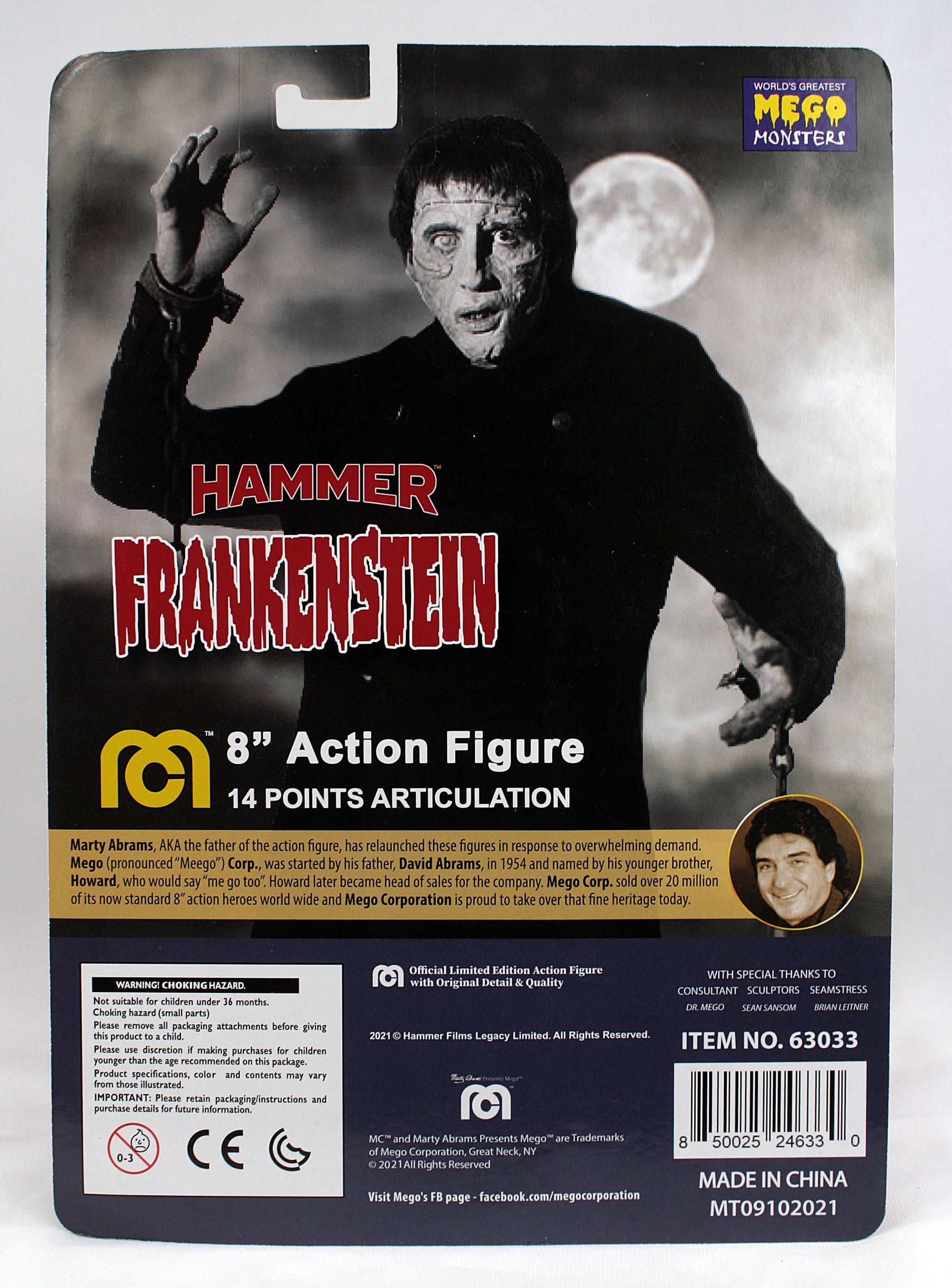 Mego Horror Wave 14 - Hammer Frankenstein Monster 8" Action Figure