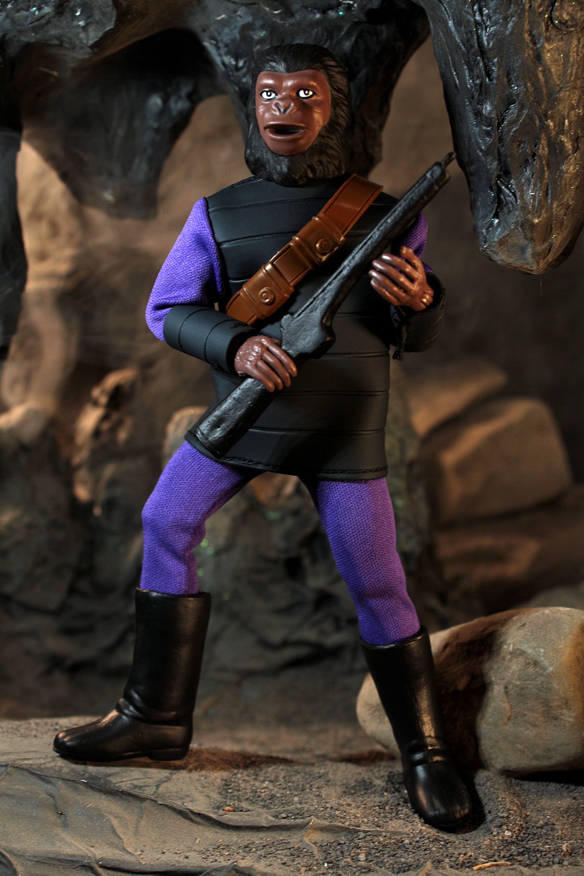 Mego Planet of The Apes Wave 14 - Soldier Ape with Brown Bandolier 8" Action Figure - Zlc Collectibles