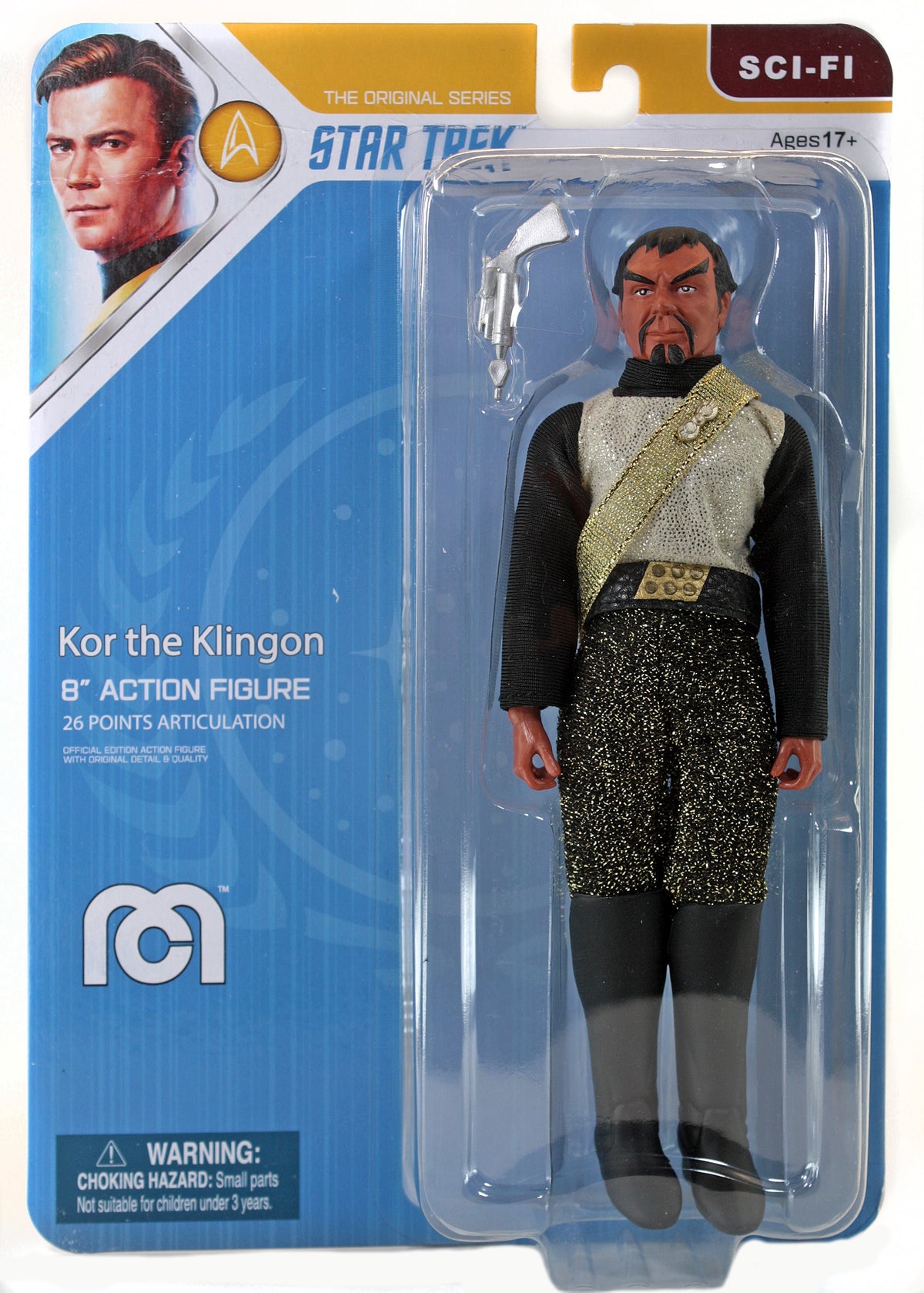 Damaged Package Mego Star Trek Wave 15 - Kor the Klingon (Variant) 8" Action Figure