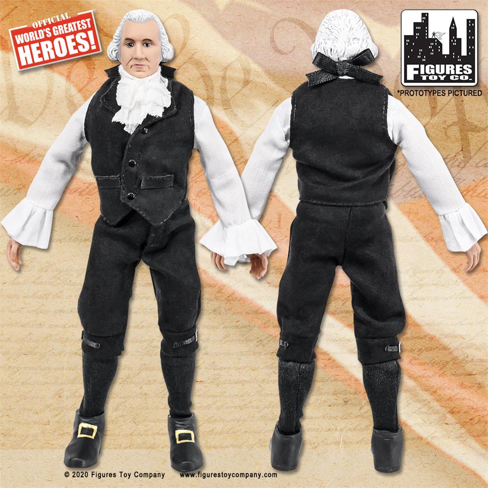 Presidents - George Washington (Black Suit) 8" Action Figure - Zlc Collectibles