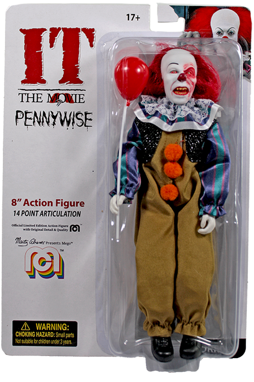 Mego Horror Wave 10 - IT Pennywise (Burnt) 8" Action Figure - Zlc Collectibles