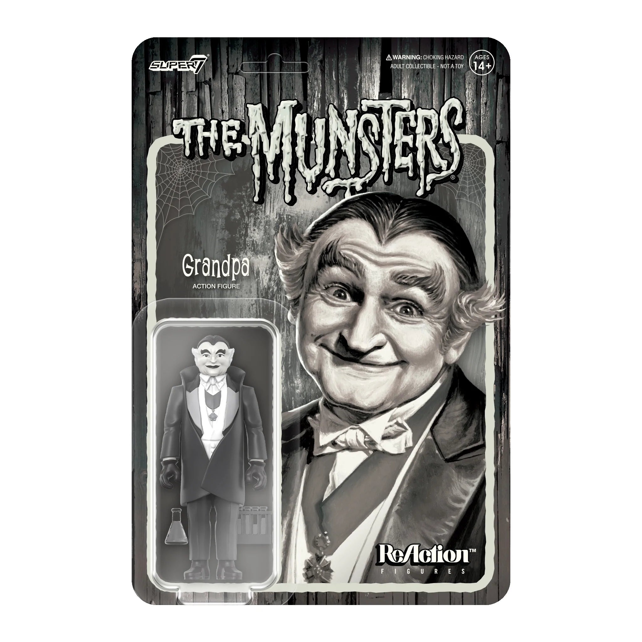 Munsters ReAction Figure - Grandpa (Grayscale)