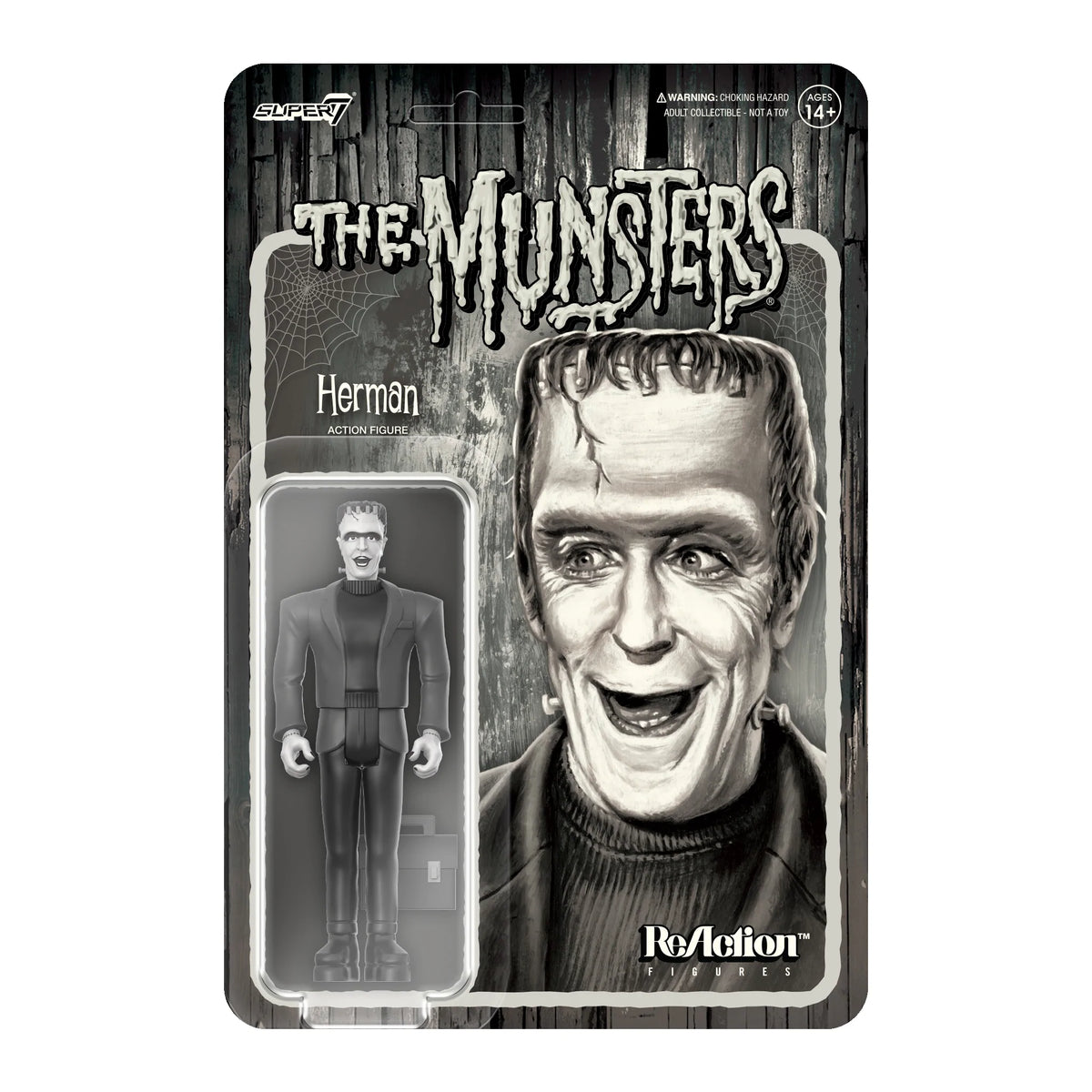 Munsters ReAction Figure - Herman Munster (Grayscale)