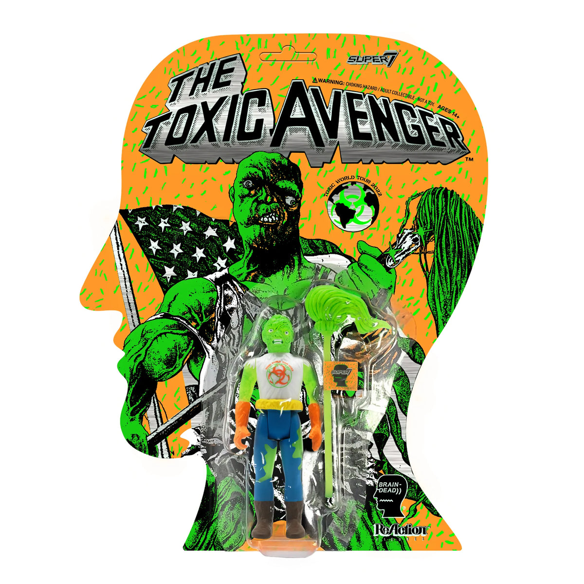 Toxic Avenger x Brain Dead ReAction Figure - Toxie (Glow)