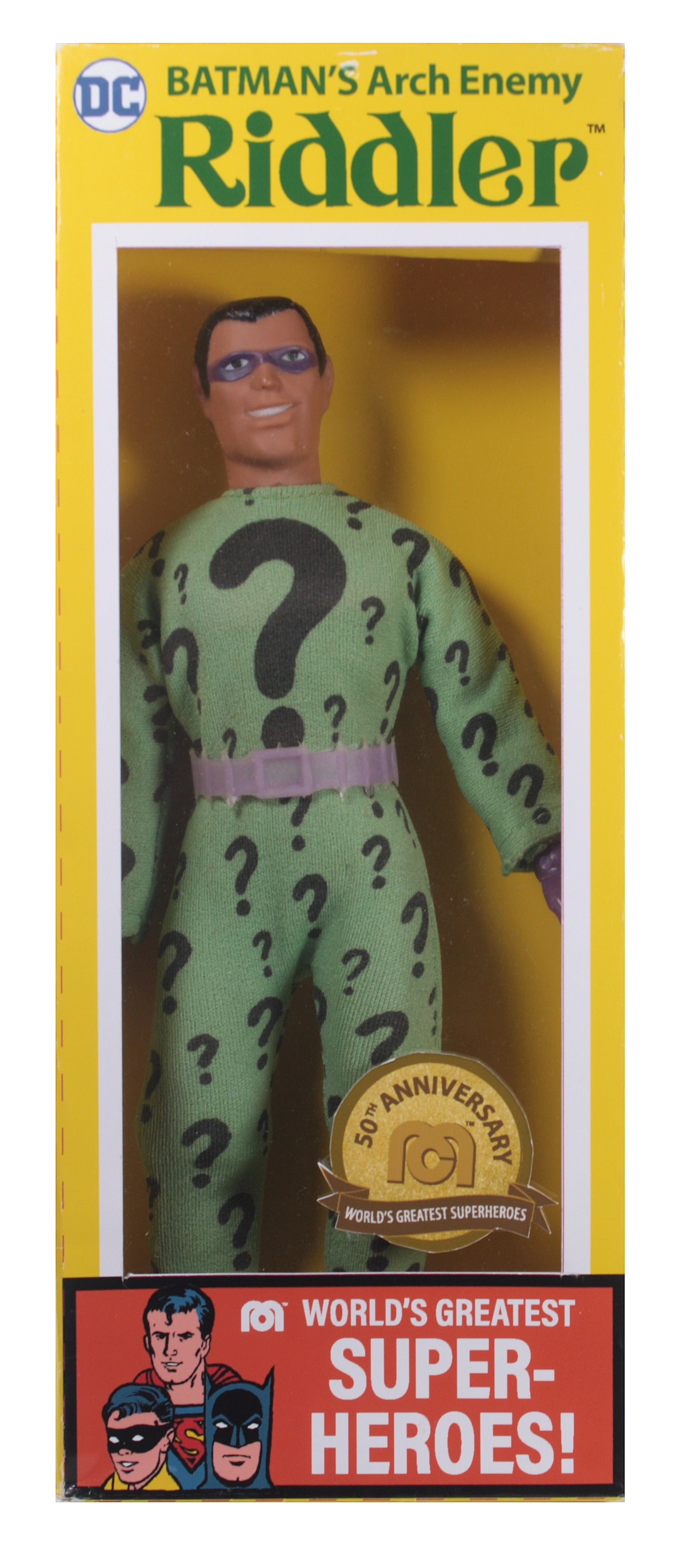 Mego Wave 17 - Riddler 50th Anniversary World's Greatest Superheroes (Classic Box) 8" Action Figure