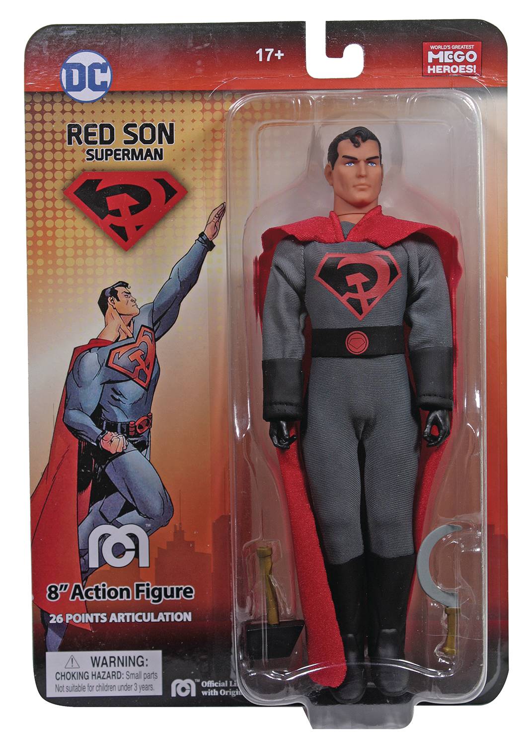 Damaged Package MEGO DC Red Sun Superman 8" Action Figure (PX Previews Exclusive)