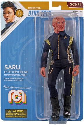 Damaged Package Mego Star Trek Wave 9 - Saru 8" Action Figure - Zlc Collectibles