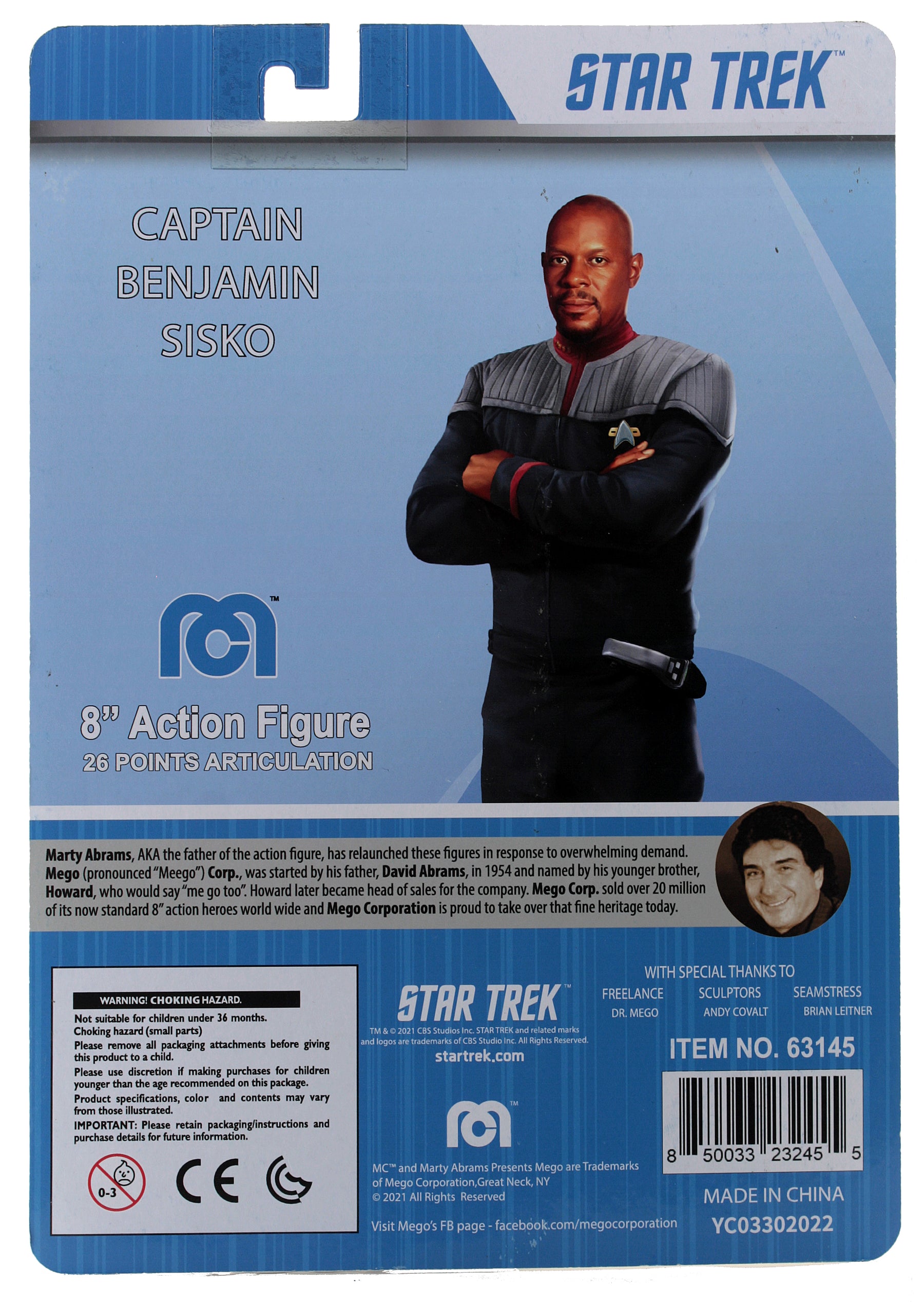 Mego Star Trek Wave 15 - Captain Sisko (Variant) 8" Action Figure