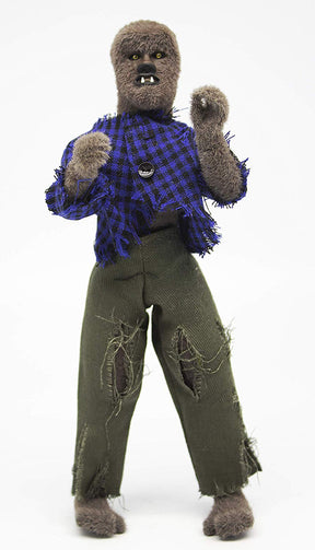 Damaged Package Mego Horror Wave 6 - Face Of The Screaming Werewolf 8" Action Figure (Full Body Flock and New Outfit) - Zlc Collectibles