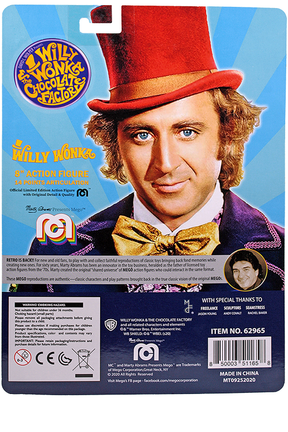 Mego Movies Wave 10 - Willy Wonka 8" Action Figure - Zlc Collectibles