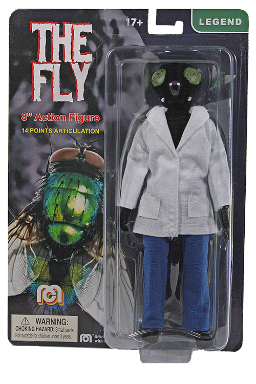 Damaged Package Mego Legends Wave 12 - The Fly (Flocked) 8" Action Figure - Zlc Collectibles