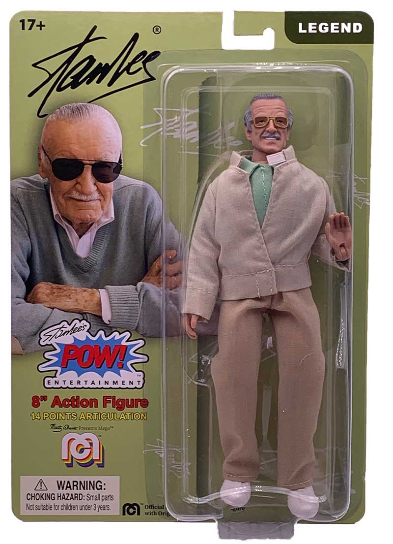 Damaged Package Mego Wave 8 - Stan Lee 8" Action Figure - Zlc Collectibles