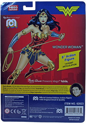 Mego DC Wave 9 - Wonder Woman 8" Action Figure - Zlc Collectibles