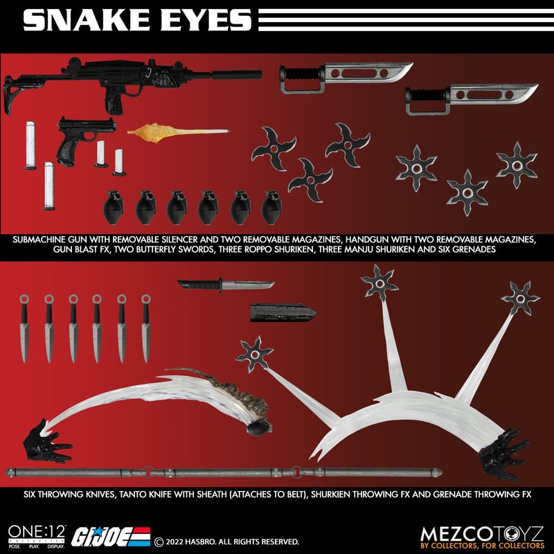 One:12 Collective - G.I. Joe: Snake Eyes Deluxe Edition (Pre-Order Ships August 2023)