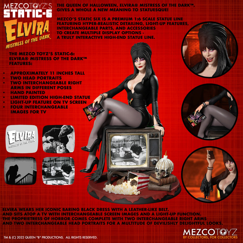 Static-6 - Elvira Mistress of the Dark Figure (Pre-Order Ships August 2023)